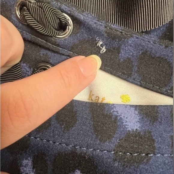 Kate Spade Leopard Print Ponte Fit & Flare Dress Blue Women’s Small - Picture 11 of 12